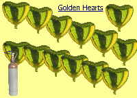Schne Hochzeit Golden Hearts: Goldene-Herzluftballons-aus-Folie-mit-Ballongas