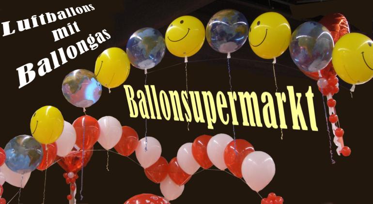 Wunderschöne Luftballons mit Ballongas